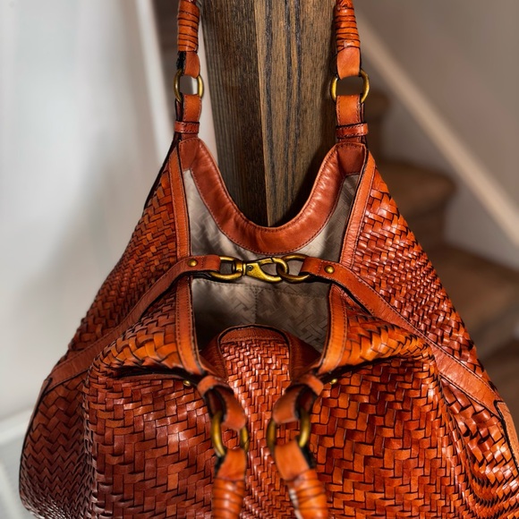 Cole Haan Genevieve Weave Large Triangle Tote - Picture 7 of 10